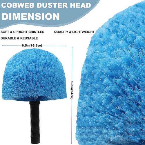4 Pack Cobweb Duster  Brush-Twist- Spider Web Brush for Outdoor Indoor Web Cleaning Cobweb Duster Brush  Only 1