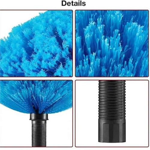 Extendable Spider Web Brush , Ceiling Brush, Spherical Brush, Round Brush, Corner Dust Removal Brush