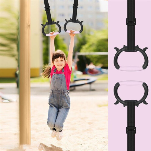 Pulling Rings for Physical Training,Children'S Home Gym Equipment,Children'S Adjustable Strap Strength Training Rings,A 2