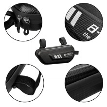 Waterproof Hard Shell Motorcycle Side Bag Capacity Bike Frame Bag Portable Triangle Storage Bag Cycling Equipment Left