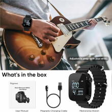 Wearable Metronome Watch Vibrating Metronome Multi-Function Sport Running Beat Counting Watch for Guitar Piano Drums A