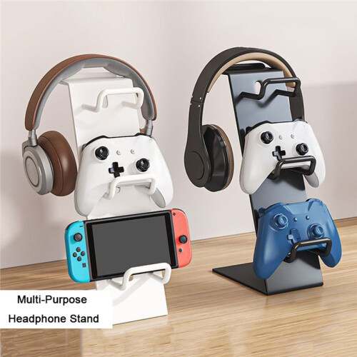 3-Layer Universal Gaming Gear Storage Stand  Multi-Functional Controller & Headphone Organizer Rack B 2
