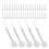 500Pcs Clear PP Gel Polish Brush Replacement for Smooth Manicure Use 3
