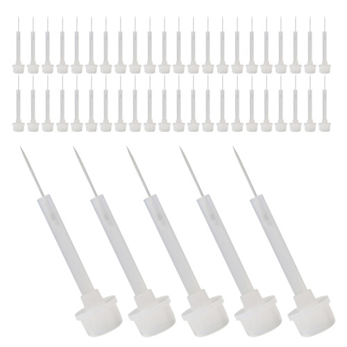 500Pcs Clear PP Gel Polish Brush Replacement for Smooth Manicure Use 2