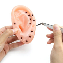Ensemble de Jouets en Forme D'Oreille pour L'Extraction des Points Noirs avec Pinces à Épiler Améliorées pour Soulager le Stress et S'Amuser