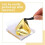 Conjunto de 400 Folhas de Imitação de Ouro de 3,5 Polegadas, com Pincel e Alicate para Pintura, Douramento e Prata. 4
