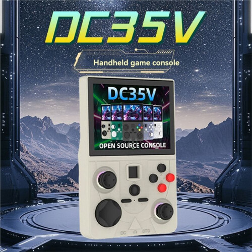 DC35V Retro Handheld Game Console 3.5Inch IPS Screen Replaceable Joystick Pocket Video Player Supports 30+ Emulators B 2