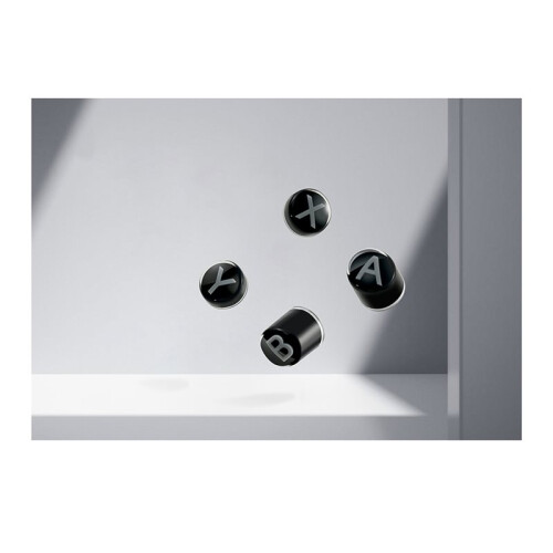 Keycap Replacement for NS62 for ES/ES Pro KK3 TT Series Controllers for  Layout B A X Y Buttons Gray 1
