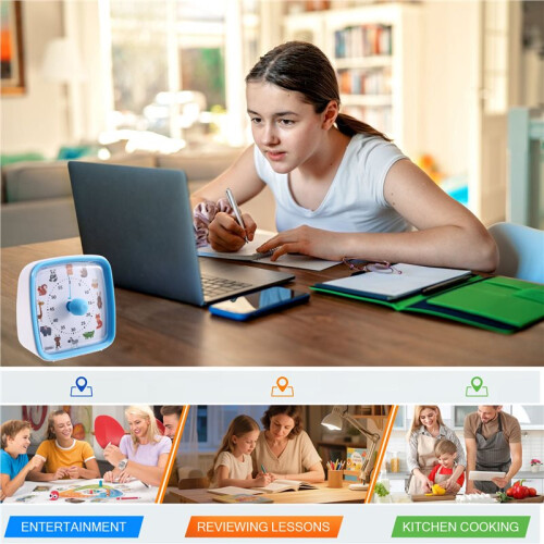 Multi-Functional Visual Timer for Primary School Students - Compact Electronic Countdown Timer for Kitchen Cook Timer 2