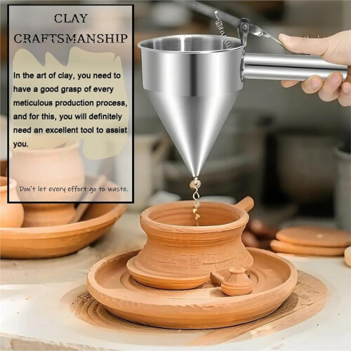 Clay Water Adder, Ceramic Precision Applicator, 8mm Tips Applicator for Pottery, Ceramic Bottles Glaze Extrusion Bottle 1