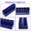 3PCS Professional Magnetic Socket Holder 1/4" Inch Drive Metric/ Socket Organizer Storage Installation Tool Kit 2