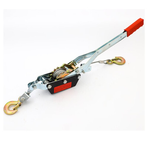 Wire Rope Hand Puller Tighten Tool  Tightener Double Hook Lifting Tool Gear Winch Puller Heavy Duty Power Puller 2