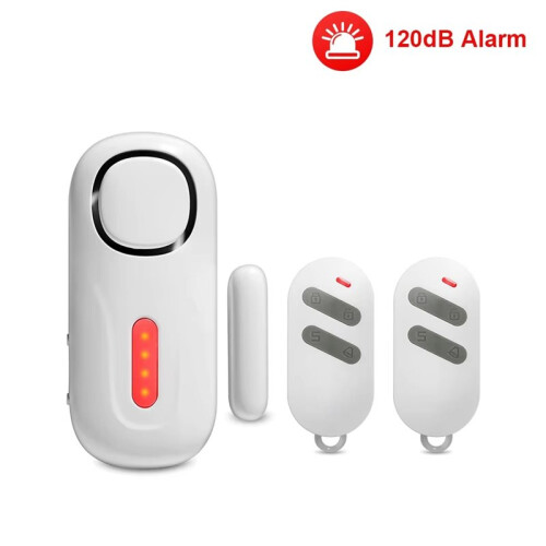 120DB Wireless Door/Window Security Alarm with Remote Control and PIR Magnetic Sensor 2