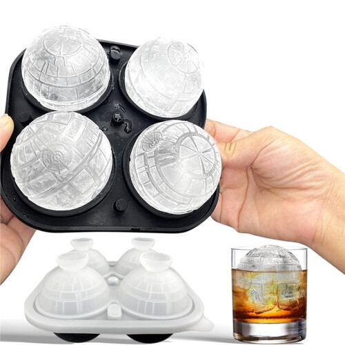 Forma de Gelo Esférica de Silicone 3D de 2,2" para Uísque, Bourbon e Cola 2