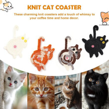 Set van 4 Onderzetters, Kerstcadeautjes voor Vrouwen, Schattige Koffieonderzetter Ter Bescherming van Het Tafelblad, Geschikt voor Kinderbekers