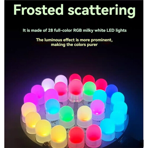 Full-Color LED Lighthouse Kit Touch Control DIY Electronic Kit C51 Microcontroller Control Soldering Practice Circuit 2