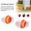 Weatherproof Chicken Feeder 6+1 PP Spilling-Resistant Orange 6