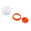Weatherproof Chicken Feeder 6+1 PP Spilling-Resistant Orange 12