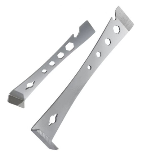 2pcs Stainless Steel Pry Bar Scraper Set Flat Pry Bar   with Multiple Functions 2