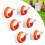 Weatherproof Chicken Feeder 6+1 PP Spilling-Resistant Orange 15