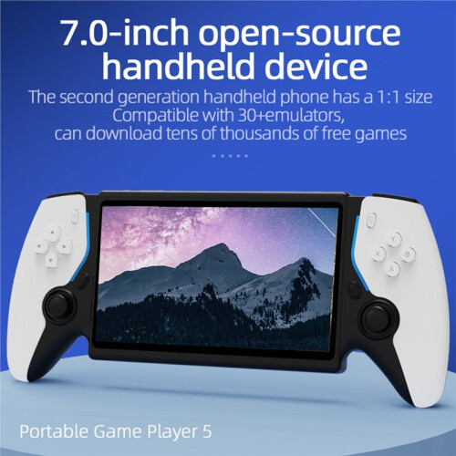 Console de Jogos Arcade Portátil PX Pro de 7 Polegadas com Joystick Duplo e Alça, Compatível com Mais de 30 Emuladores, Ideal para Entusiastas de 1