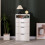 Westwood WestWood Textured LED Vanity Dressing Table 3 Drawers Flip Mirror Storage Stool 4