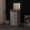 Westwood WestWood Textured LED Vanity Dressing Table 3 Drawers Flip Mirror Storage Stool 11