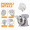 Flour Funnel for Kitchen Aid Mixer - New Silicone Kitchen Funnels Kitchen Tools 2