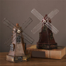 Money Box Resin Piggy Bank Retro SavingBox Retro Saving Pot Windmill Crafts Netherlands Resin Crafts Resin SavingBox,B-2