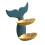 Double Layer PP Goldfish Wall Mount Soap Dish, Blue/Yellow 7