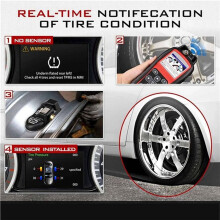 15 Stück Programmierbarer TPMS-Reifendrucksensor für Autel Tool TS408 TS508 ITS600 315 MHz + 433 MHz 2-in-1-MX-Sensormonitor