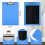 Clipe de Pranchetas MagnéTicas com Pranchetas de Tamanho de Letra de Baixo Perfil 9X12,5 Polegadas Clipe PadrãO para Geladeira Office Home 7
