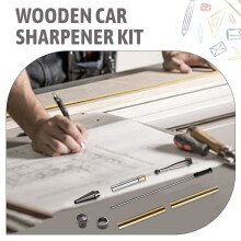 10-Delige Slimline Pen Kit 7 mm met Navullingen, Diverse Kleuren, DIY Houtdraaibankbenodigdheden voor Knutselcadeaus, Geweergrijs