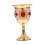 Taça de vinho dourada europeia de 3 polegadas (7,6 cm) para uso em hotéis e decoração (1 unidade). 5
