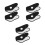 6Pièces Cache-Oreilles Hiver Noir Ajustable Mousse Douce Anti- 10