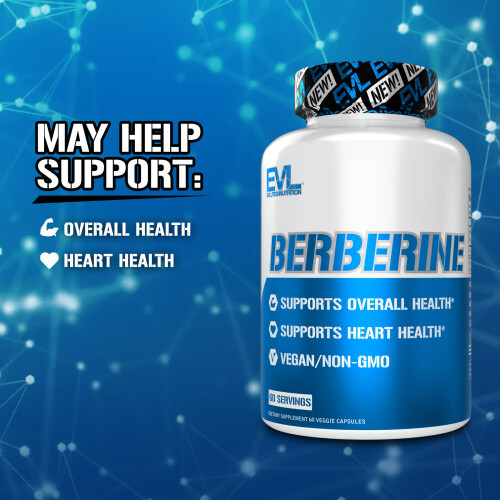 EVLution Nutrition, Berberine, 60 Veggiecapsules, (500 mg per Capsule) 2