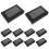 100Pcs Black Kraft Paper Pastry Packaging Boxes with Window for Bakery 3