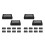 100Pcs Black Kraft Paper Pastry Packaging Boxes with Window for Bakery 4