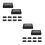 100Pcs Black Kraft Paper Pastry Packaging Boxes with Window for Bakery 8
