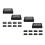 100Pcs Black Kraft Paper Pastry Packaging Boxes with Window for Bakery 9