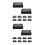 100Pcs Black Kraft Paper Pastry Packaging Boxes with Window for Bakery 10