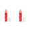 2Pièces Roller Gloss Nourrissant Hydratant Transparent Rouge 9