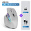 Mouse Wireless Mouse  5.0 Mouse Ottico Portatile Wireless 2.4G Mouse Ergonomico per Computer Destrorso Grigio 2