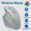 Mouse Wireless Mouse  5.0 Mouse Ottico Portatile Wireless 2.4G Mouse Ergonomico per Computer Destrorso Grigio 3
