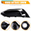Left Front Bumper Fog Light Cover Trim Headlights Covers Frame Hole for   Type R 2017-2021 3
