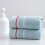 Serviettes de bain en coton bleu clair 74 x 33 cm 7