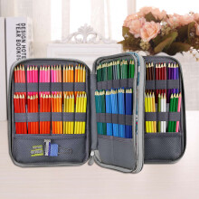 192 Slots Large Capacity Pencil Bag Case Organizer Cosmetic Bag for Colored Pencil Watercolor Pen Markers Gel Pens Bag(Learn Cat)