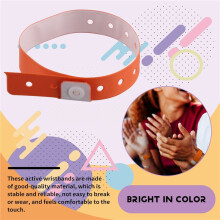100 Pièces Bracelets en Plastique Bracelets de Fête Colorés Bracelets D'Événement Concert Carnaval Fête à Thème 5 Couleurs