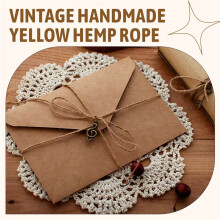 200M/ Roll 2mm Jute Twine Natural Thick Brown Twine for Home Gardening Plant Picture Hanger Industrial Packing String