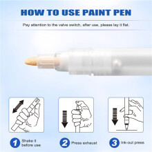 12 Pack 6/3 Mm Lege Invulbare Verf Touch Pen Markers Ronde Schuine Kop Verf Markeerpennen voor Art Painting Kit